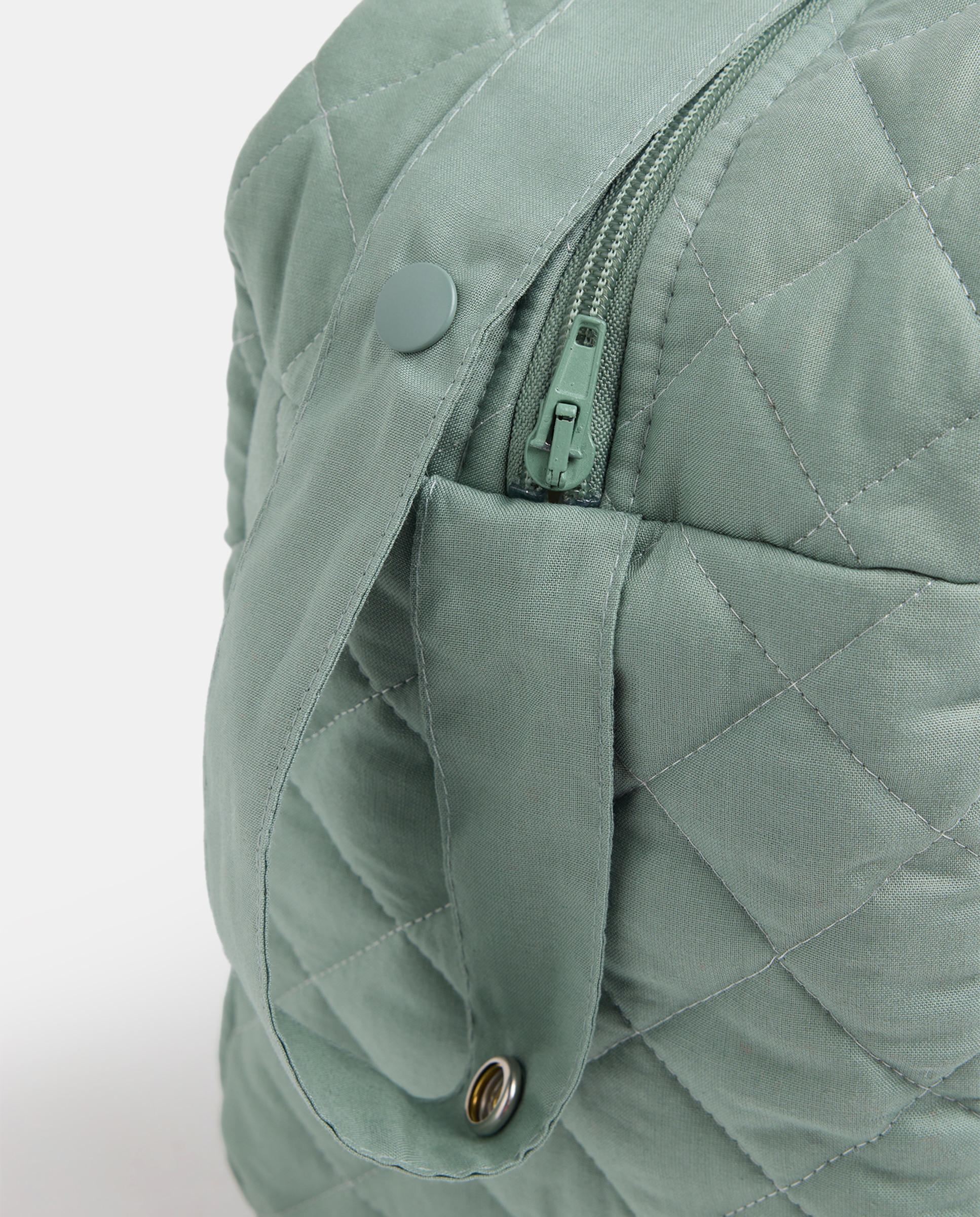 Bolsa maternidad cuadros verdes Verde-3