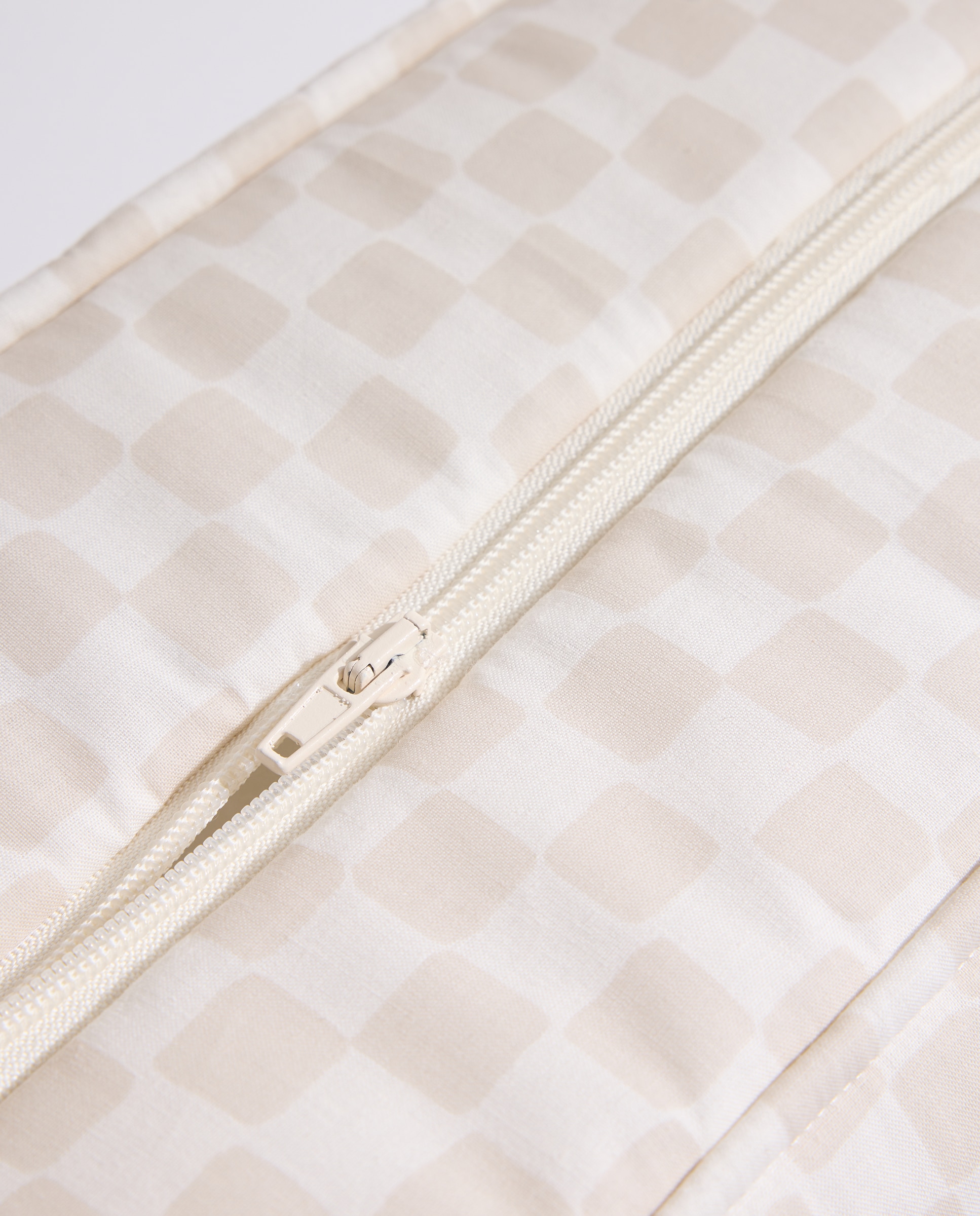 Bolso carro bebé mini cuadros beige Beige-3