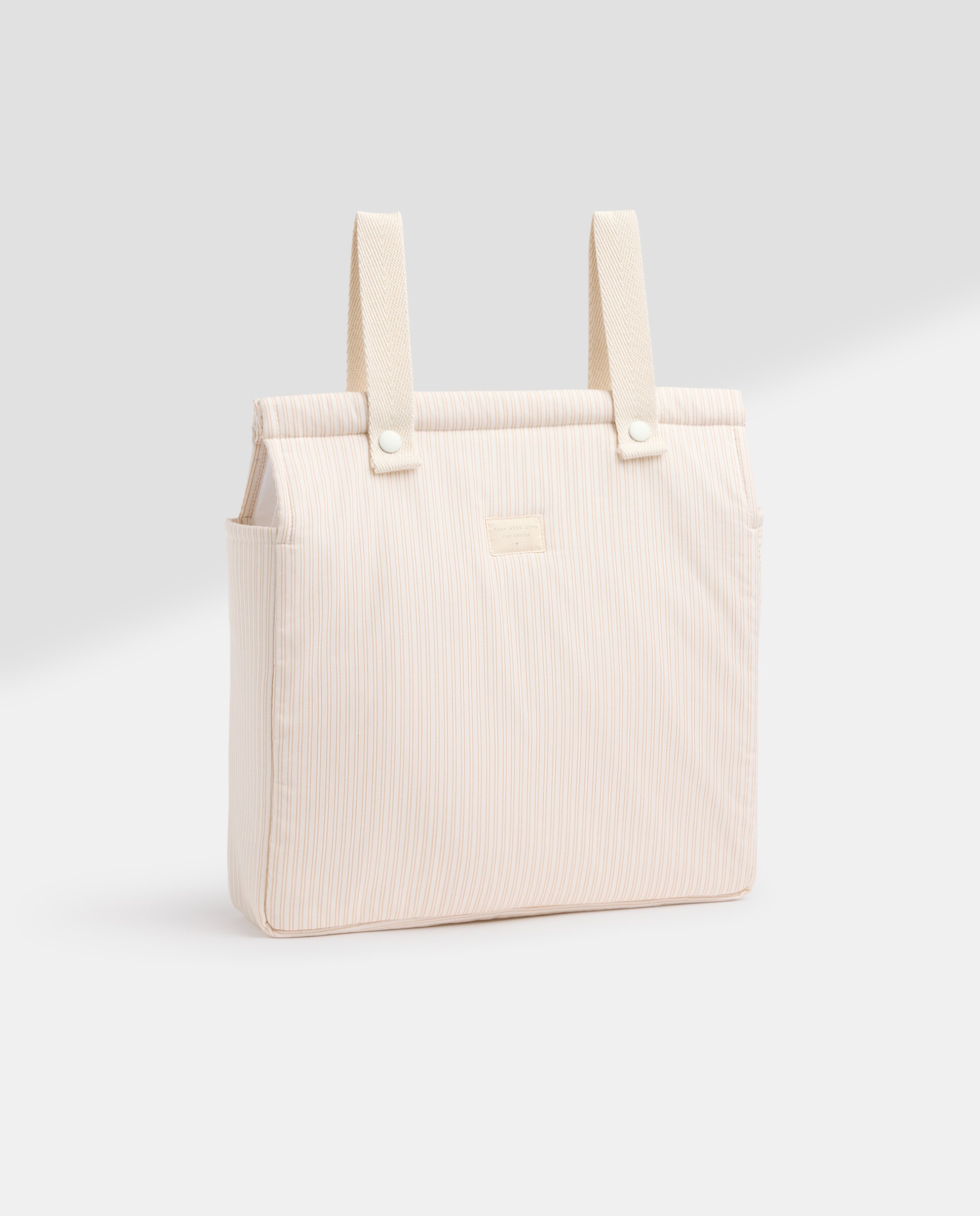 Bolso carro bebé rayitas Marrón claro-2