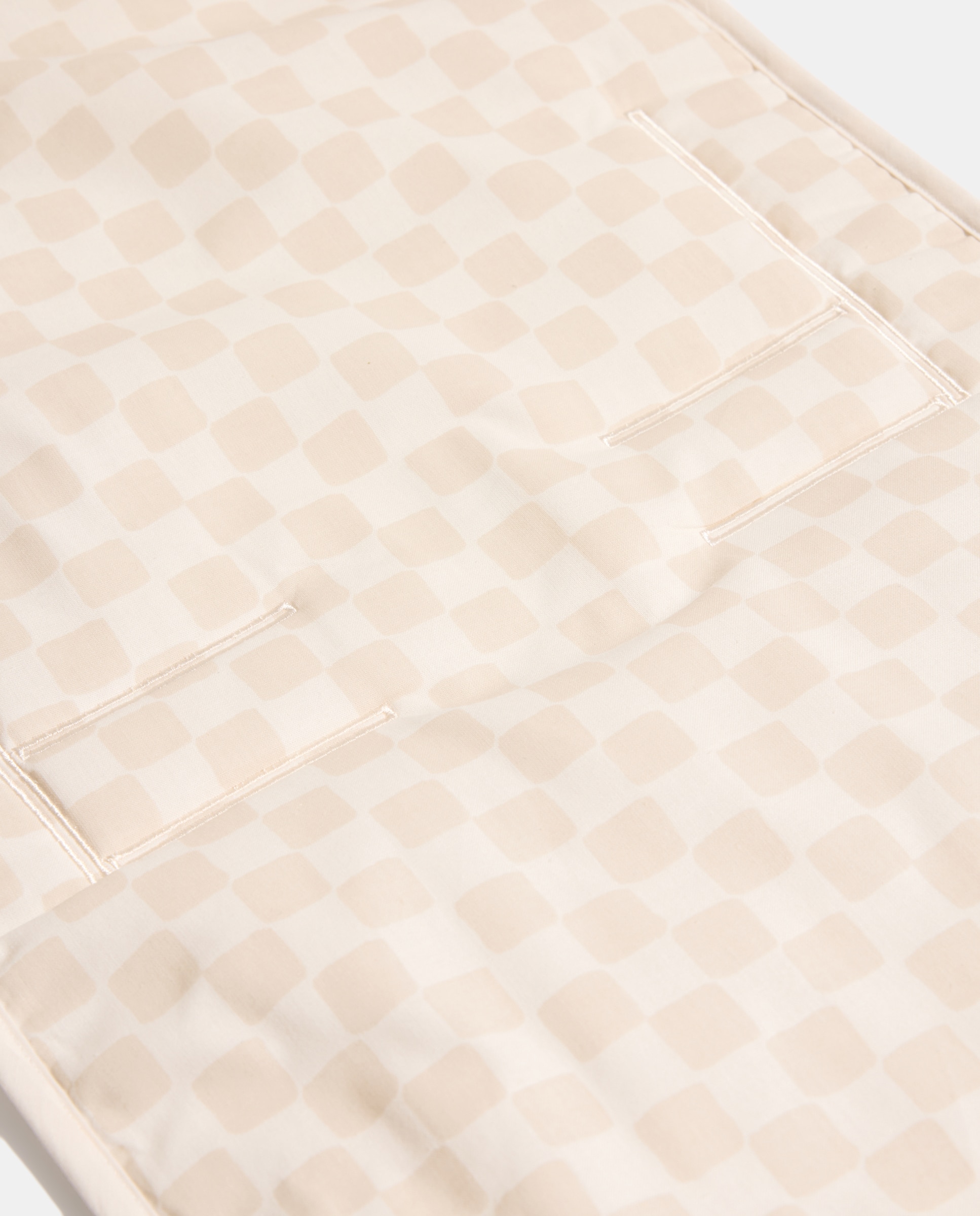 Colchoneta universal para silla de paseo cuadros beige Beige-2