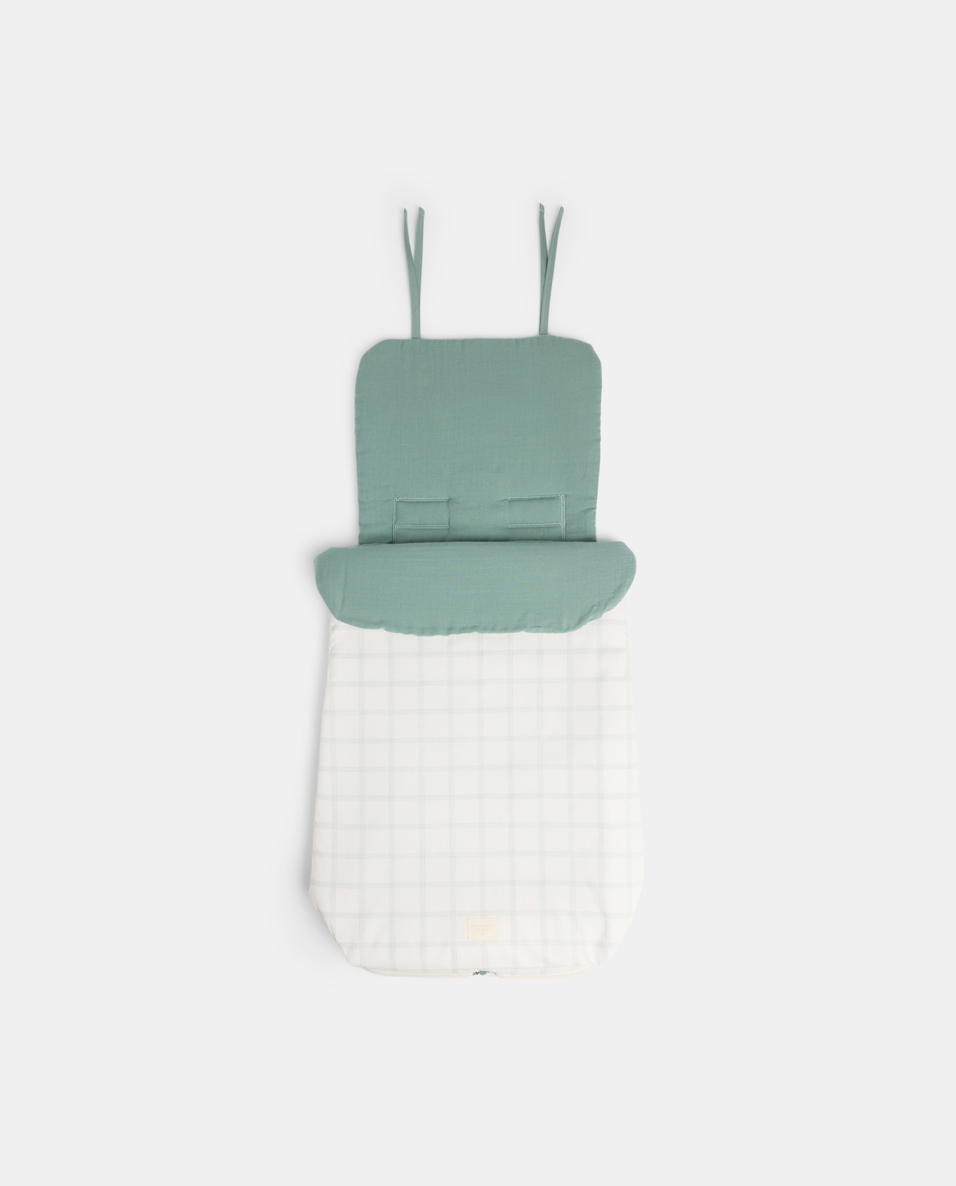 Imagen 0 de Saco universal para silla de paseo cuadros verdes