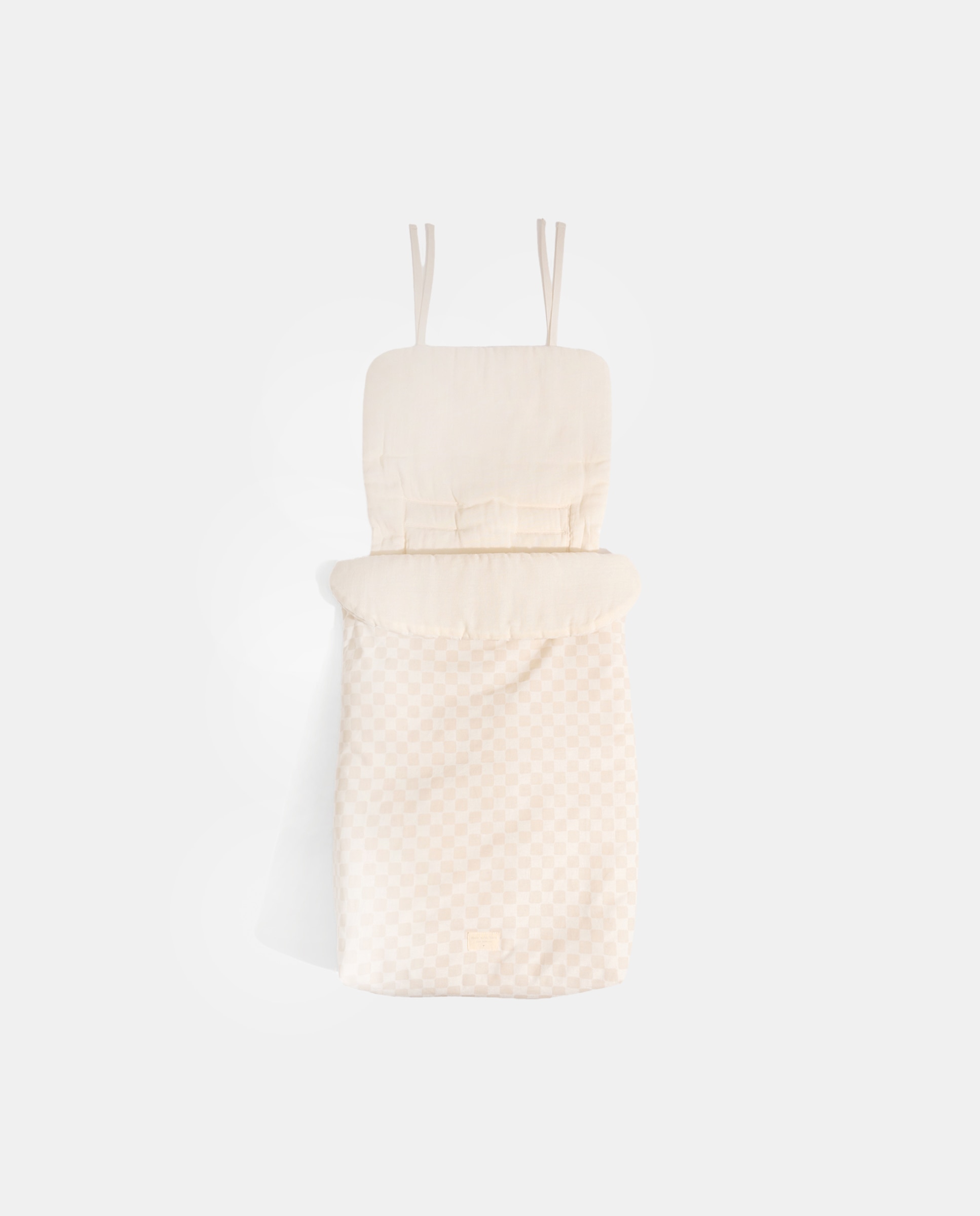 Imagen 0 de Saco universal para silla de paseo cuadros beige