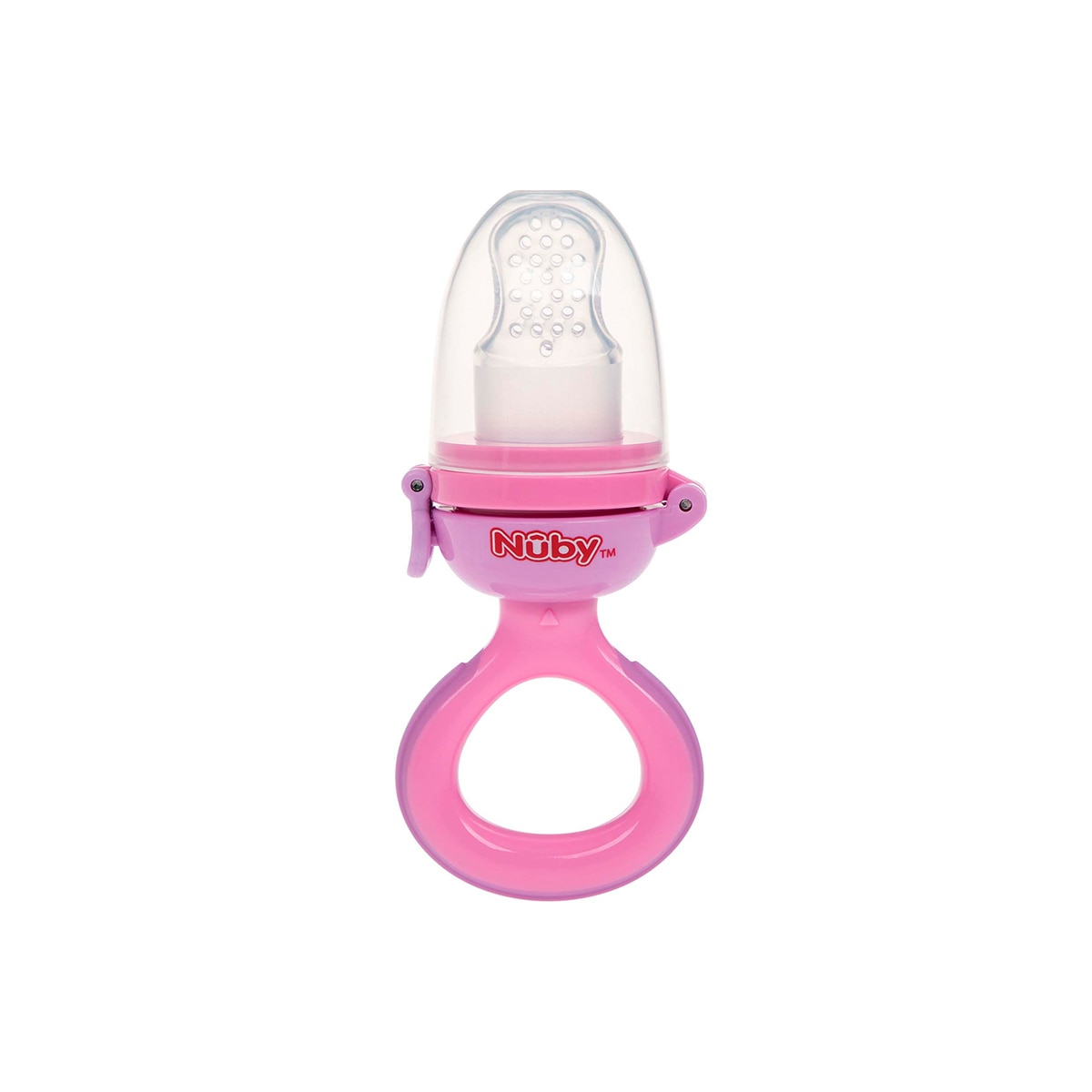Alimentador Nibbler de silicona Rosa-1