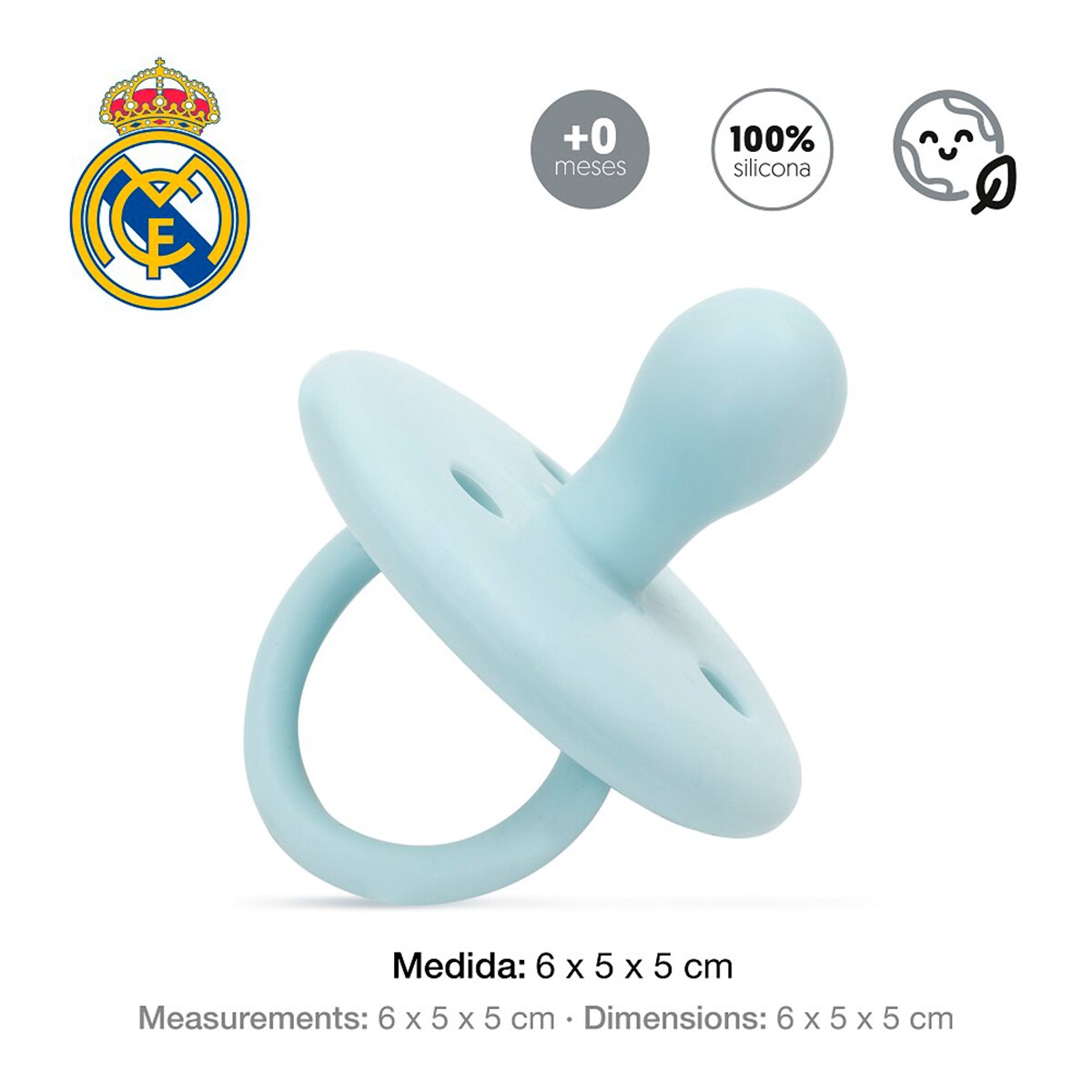 Chupete de silicona azul Azul-3