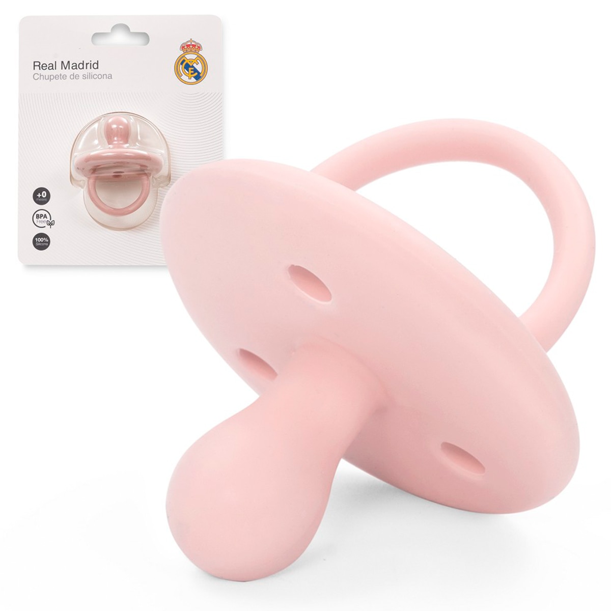 Imagen 0 de Chupete de silicona rosa