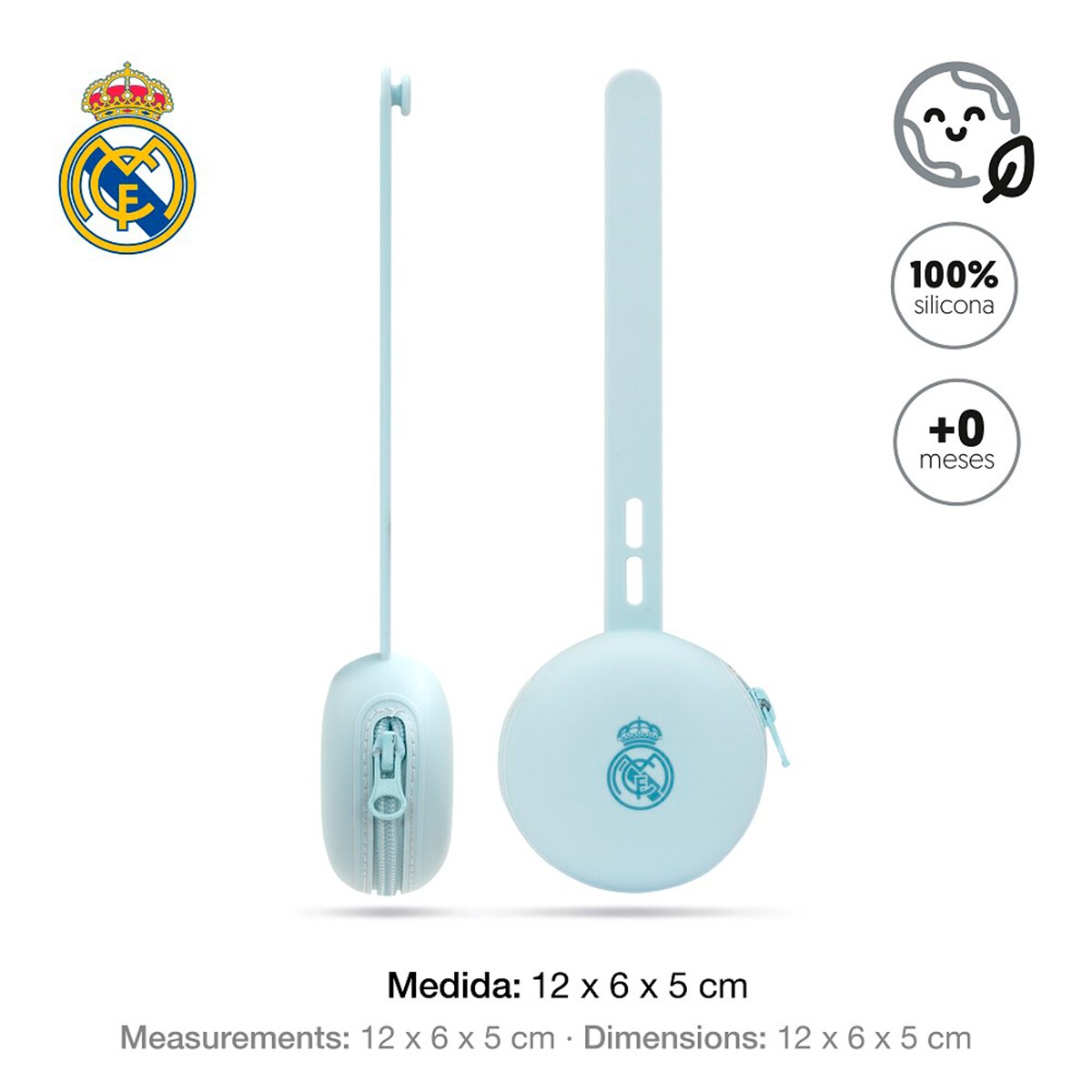 Portachupete de silicona azul Azul-2