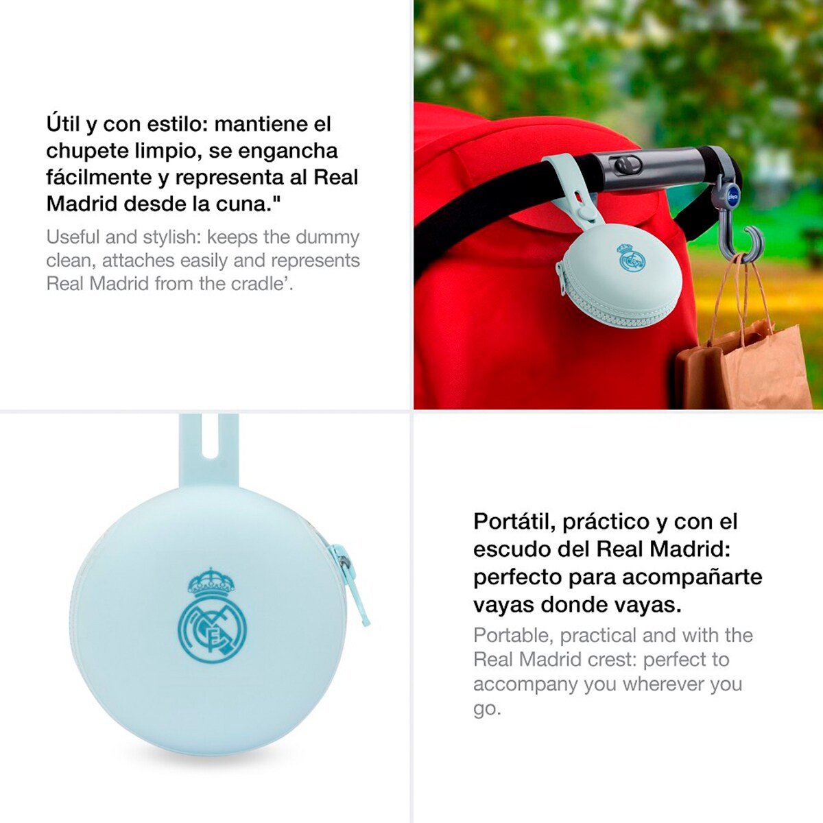 Portachupete de silicona azul Azul-5