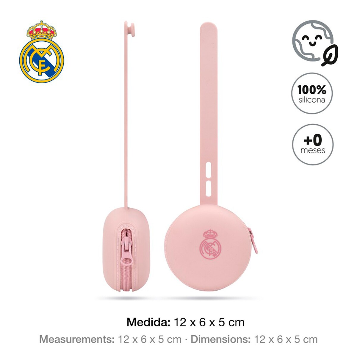 Portachupete de silicona rosa Rosa-2