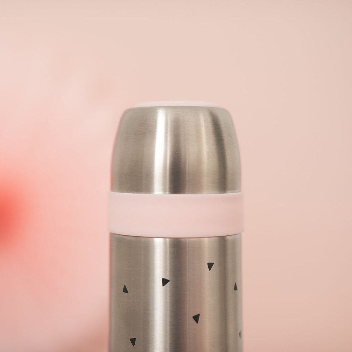 Termo para líquidos 500 ml Olmitos triángulos rosas Multicolor-5