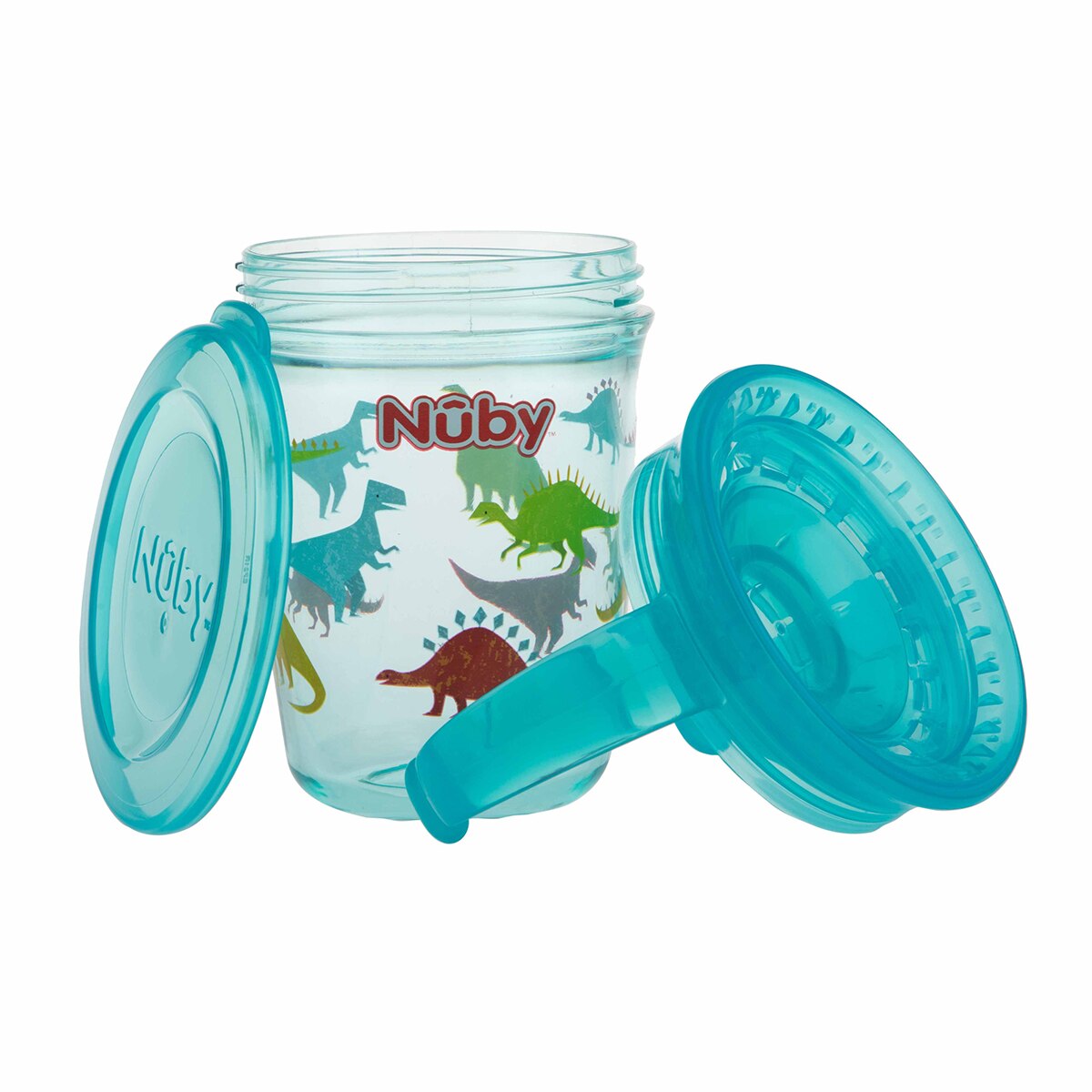 Taza de Aprendizaje Nyby mágica de tritan con asas (+6 M.) azul Azul-5