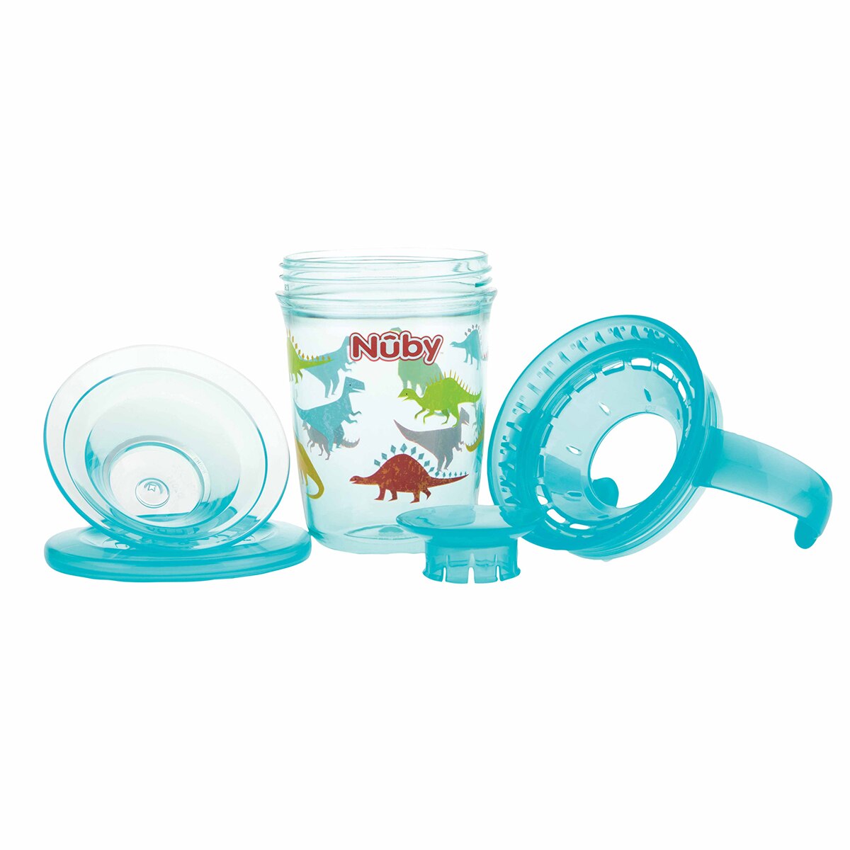 Taza de Aprendizaje Nyby mágica de tritan con asas (+6 M.) azul Azul-6