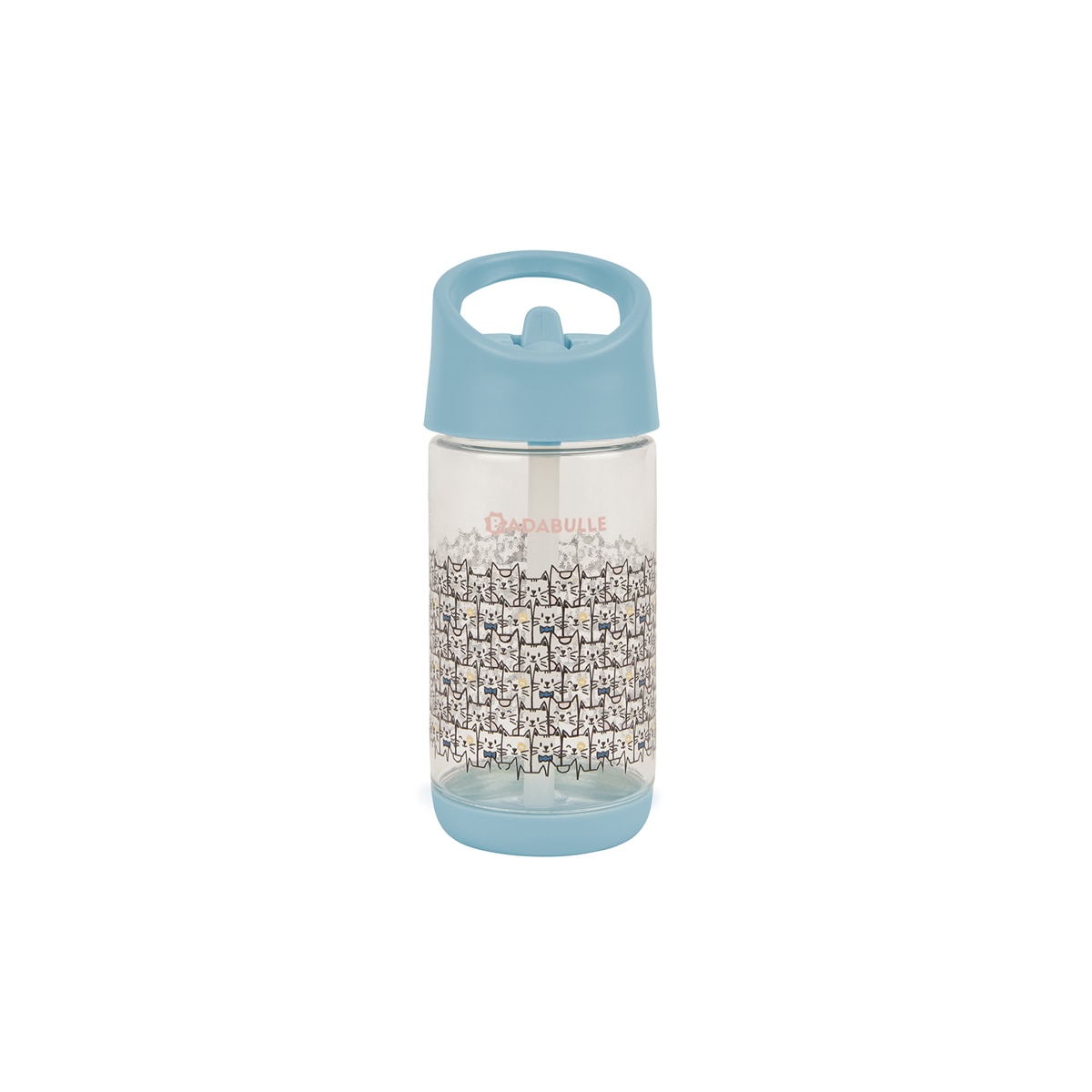 Imagen 0 de Botella con pajita Badabulle azul