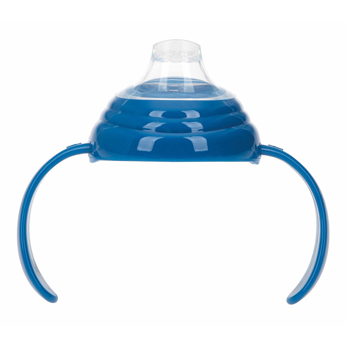 Taza antigoteo lisa con asas azul - 270ml - 6m+ Azul-2
