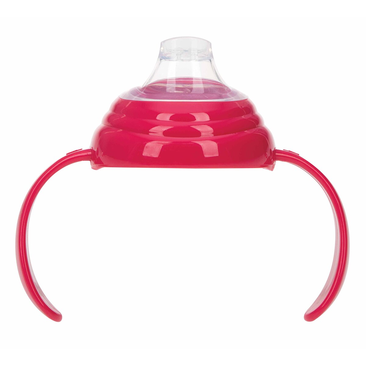 Taza antigoteo lisa con asas rosa - 270ml - 6m+ Rosa-2