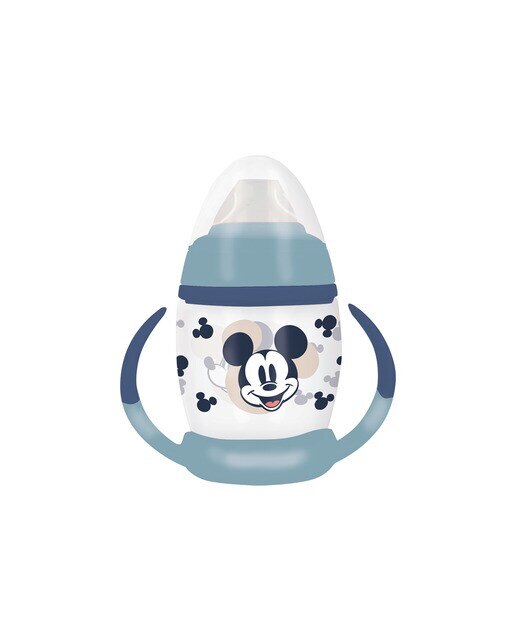 Stor taza entrenamiento fancy 270 ml con boquilla de silicona mickey mouse full of smiles Azul-1