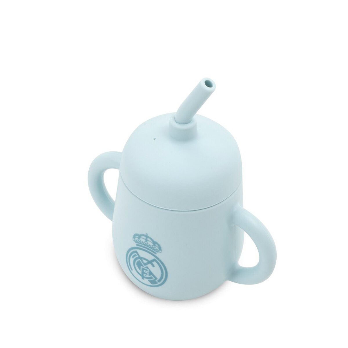 Vaso antigoteo + pajita de silicona azul Azul-4