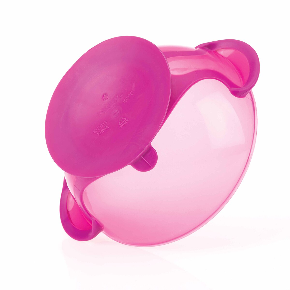 Bol con ventosa Nuby con Cuchara y Tapa (6 M+) rosa Rosa-5