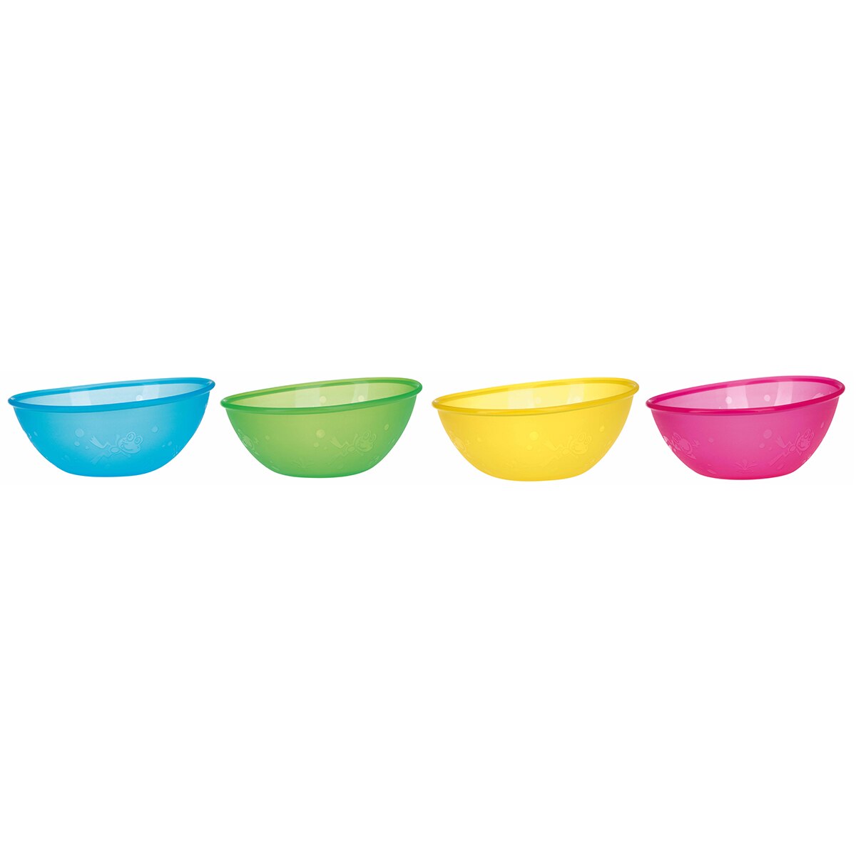 Juego de 4 Boles Nuby (360 ml.) +6 M. multicolor Multicolor-1