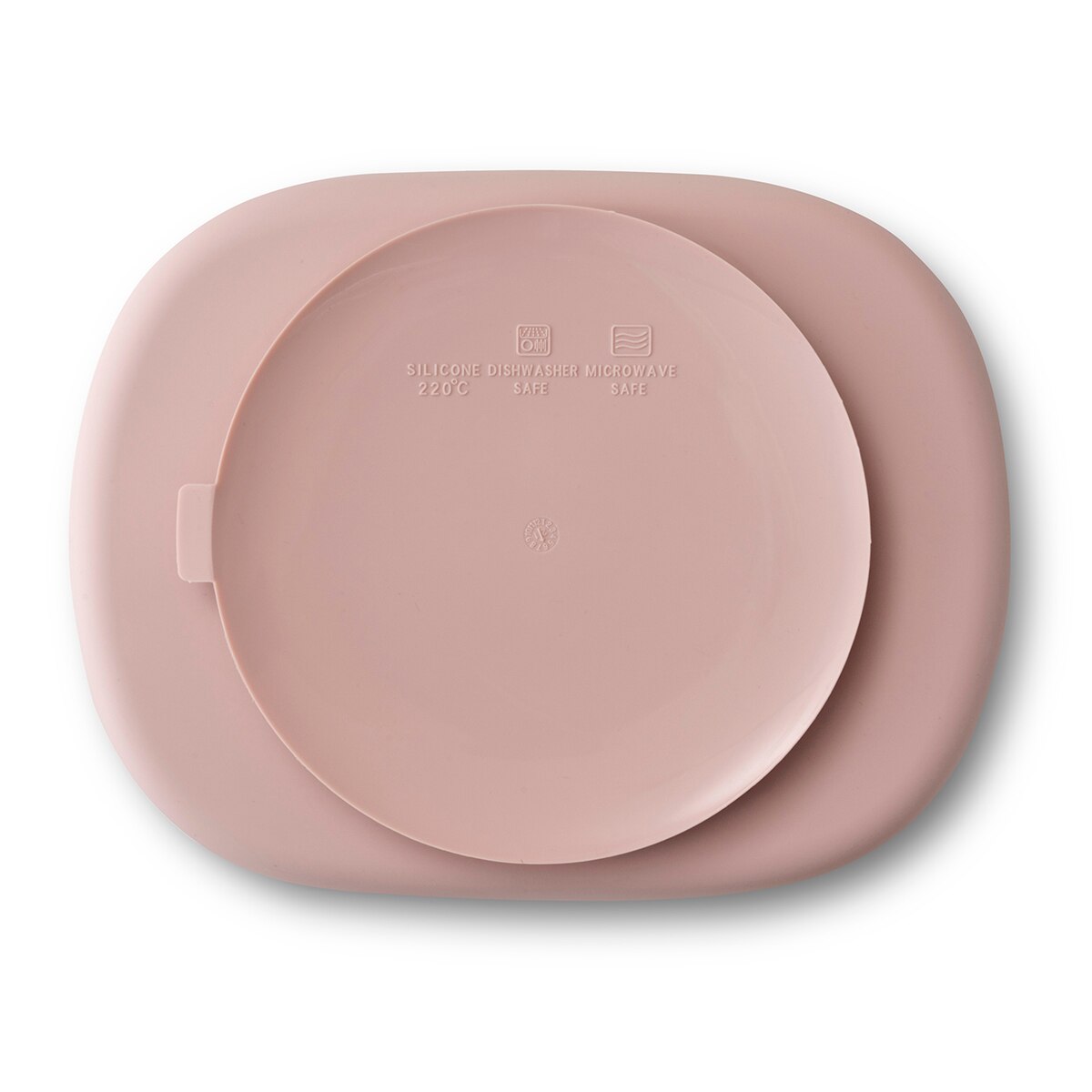 Plato con ventorsa y tapadera Rosa-4