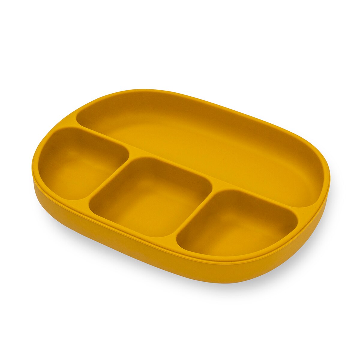 Plato con ventosa y tapadera Mostaza-3