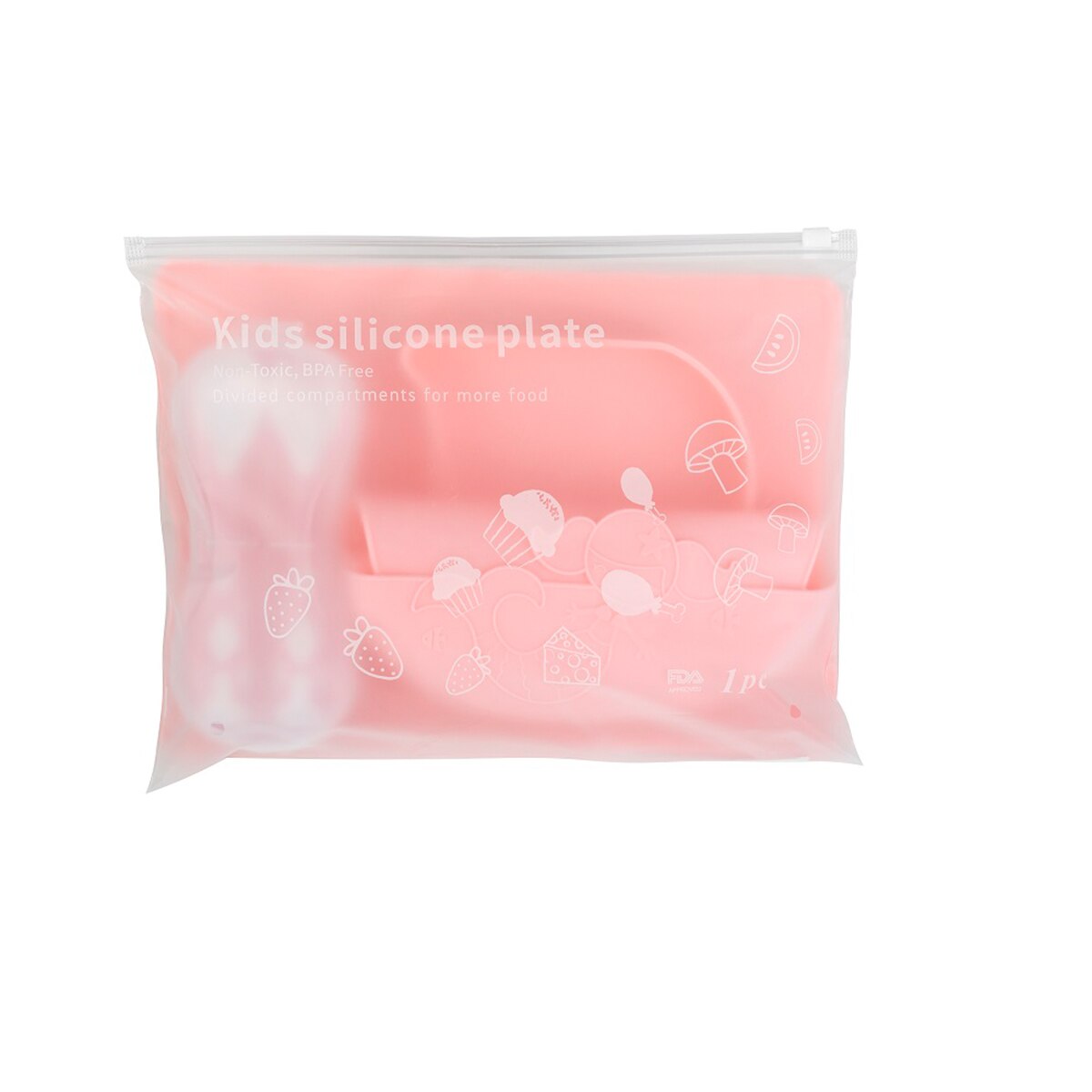 Vajilla 4 piezas Plastimyr Tasty Set Cangrejo rosa Rosa-2
