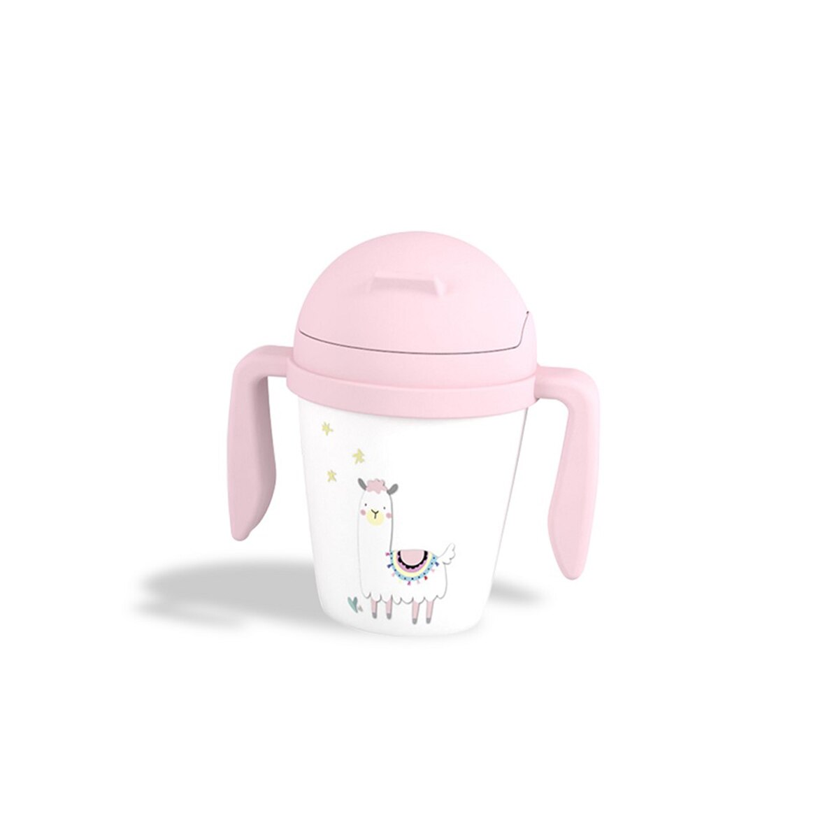Vajilla 5 piezas Interbaby llama rosa Rosa-2