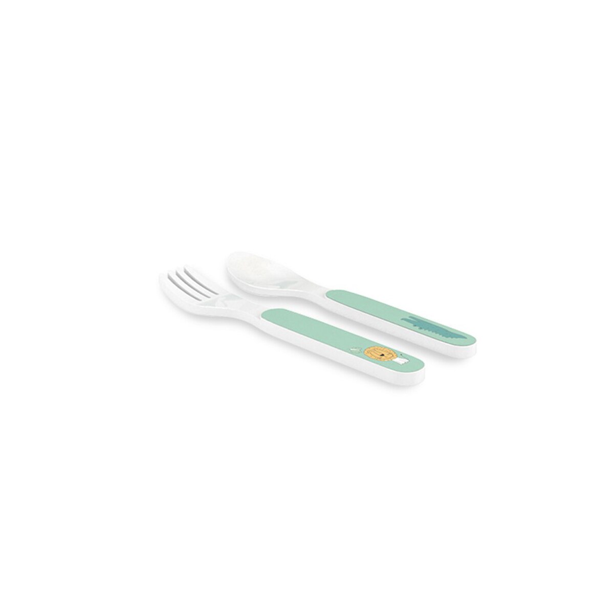 Vajilla 5 piezas Interbaby sabana gris Gris-4