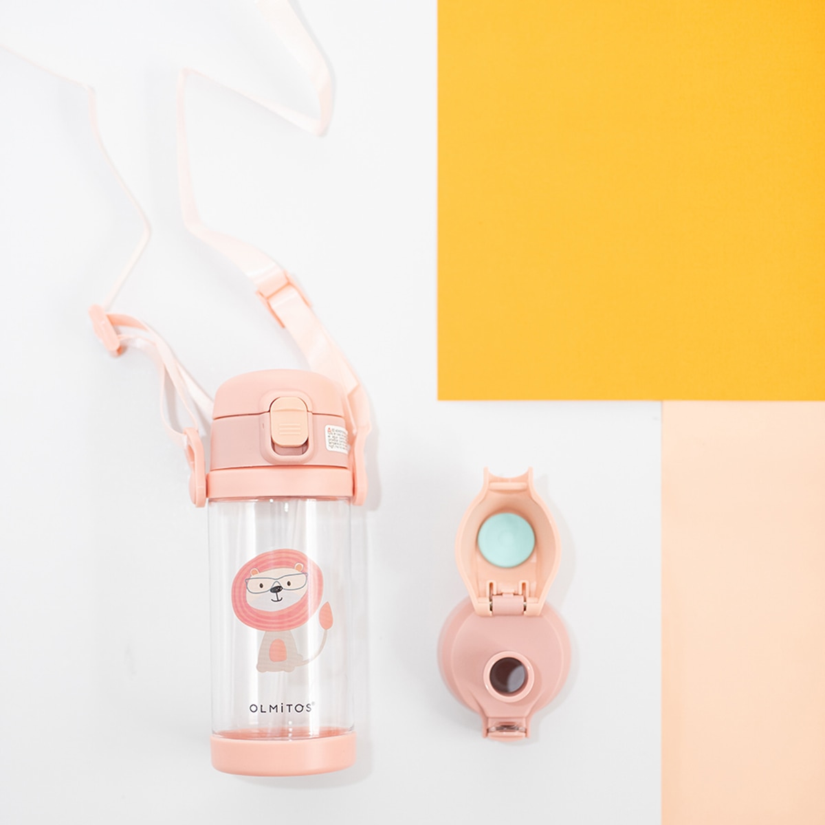 Set botella + fiambrera lion Rosa-5
