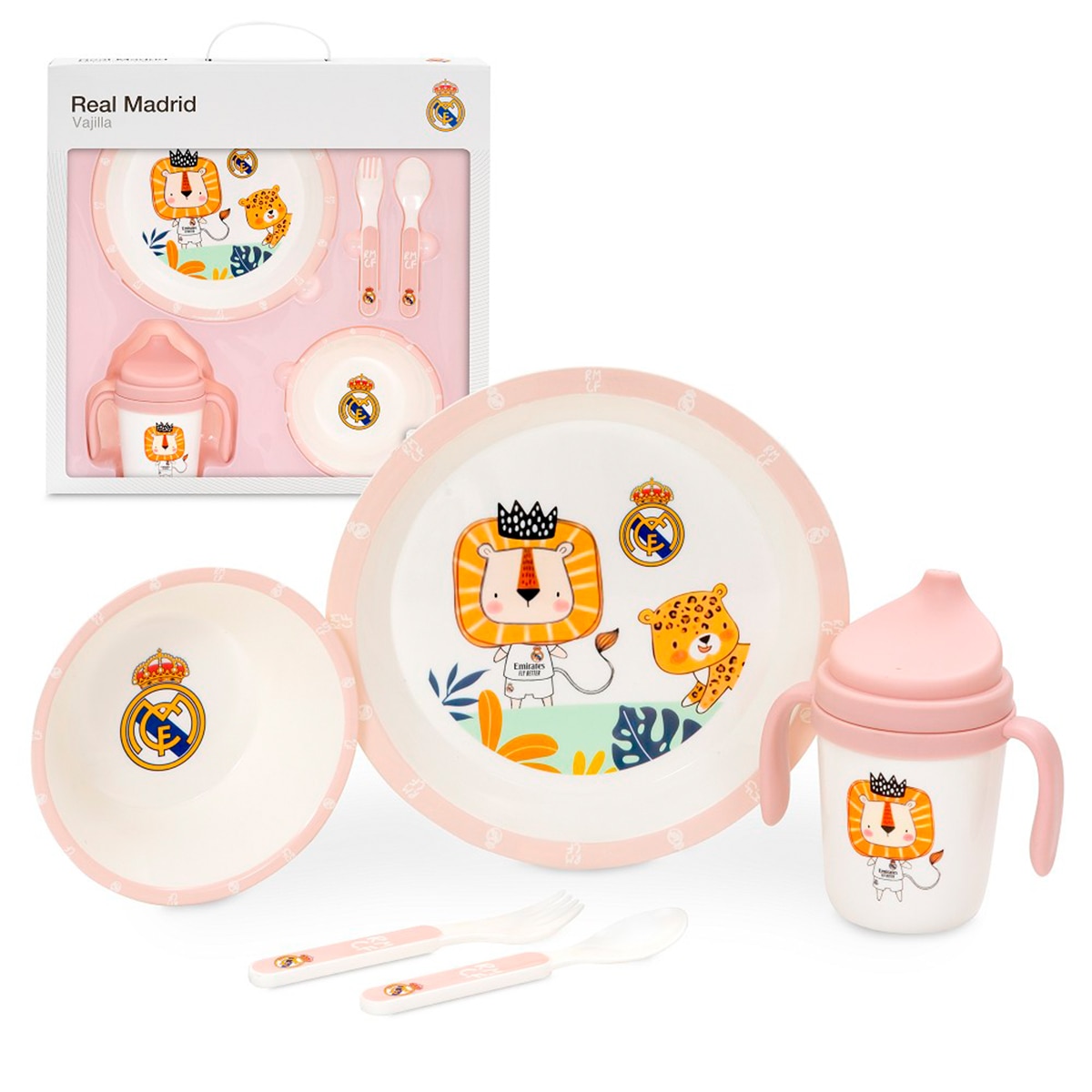 Imagen 0 de Set vajilla 5 pcs real madrid