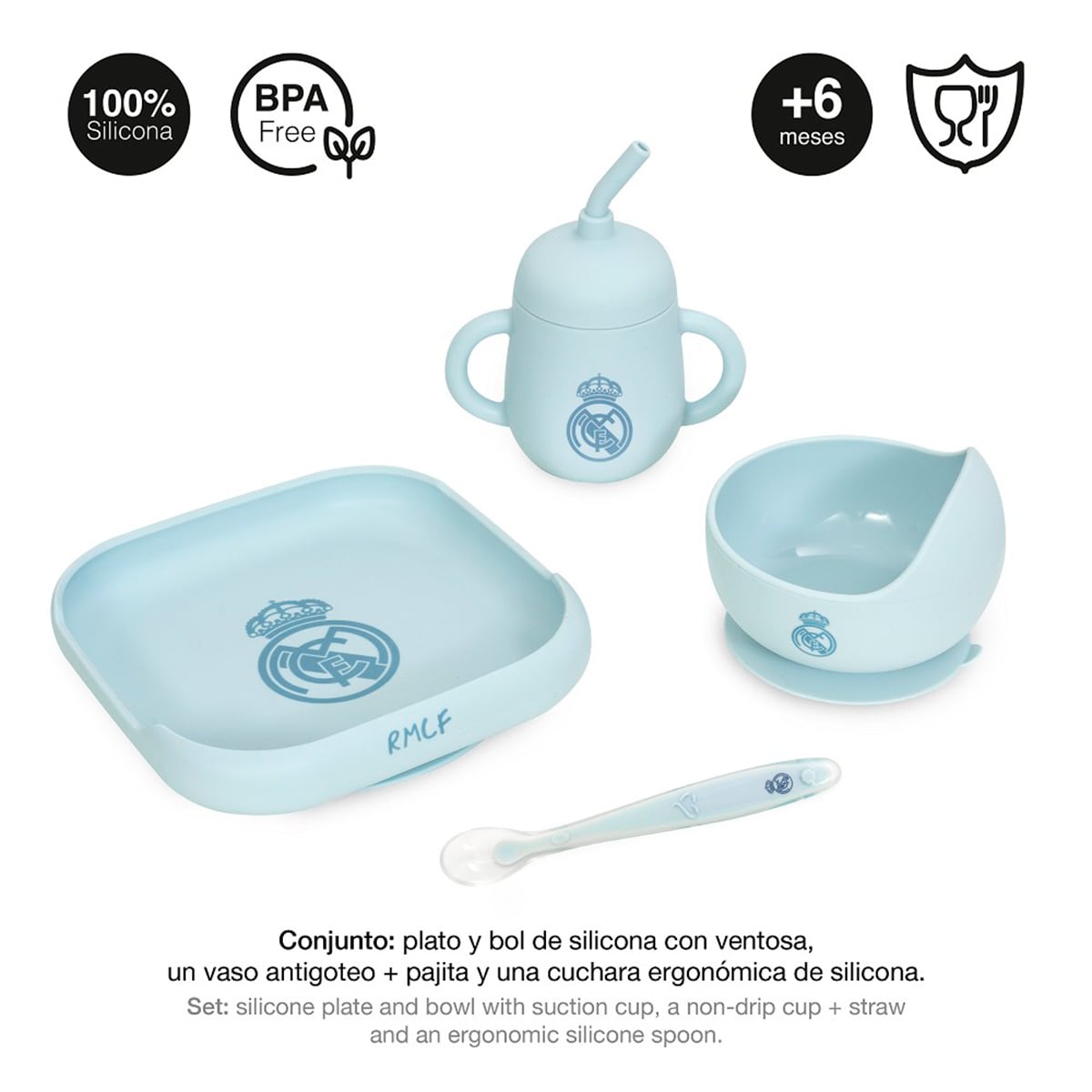 Set vajilla 4 pcs de silicona mod mockup Azul-3