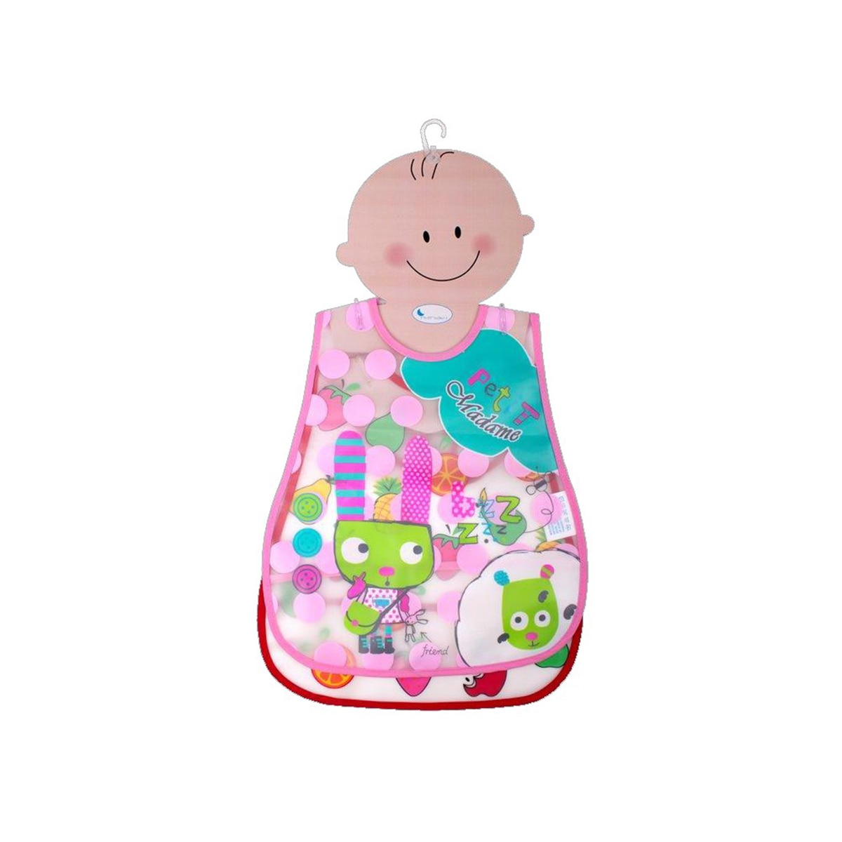 Pack 2 baberos Interbaby Gugu rosa Rosa-1
