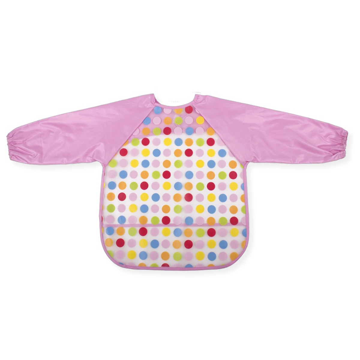 Babero con mangas Interbaby rosa Rosa-1