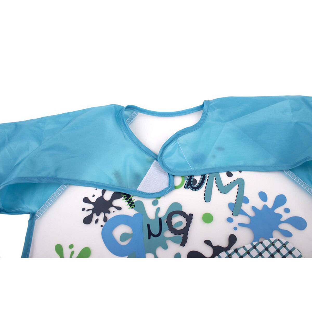 Babero con mangas Interbaby azul Azul-2