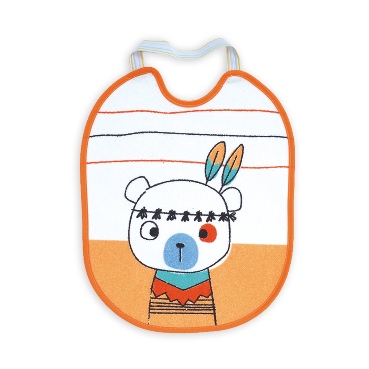 Pack de 2 Baberos de rizo estampados impermeables Multicolor-2