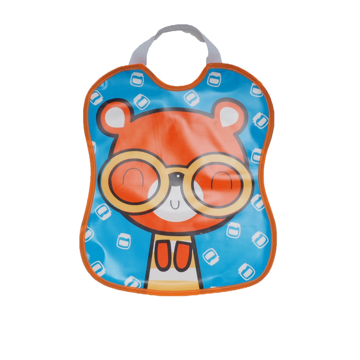 Babero PEVA Oso Naranja-1