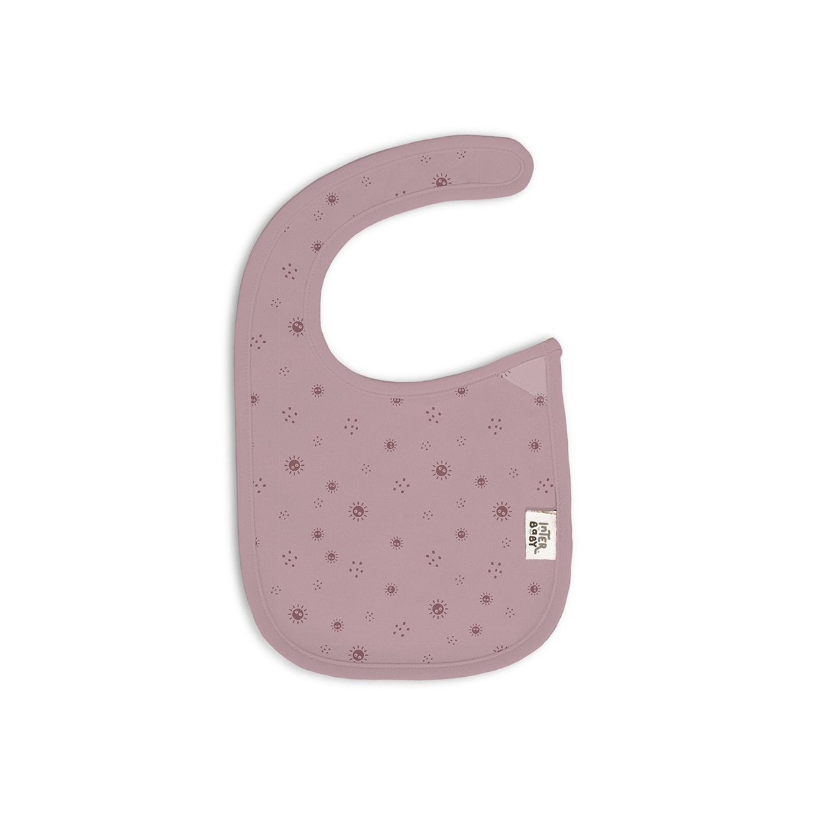 Pack 2 baberos bambú Duende Empolvado Blanco/Rosa Interbaby Blanco-2