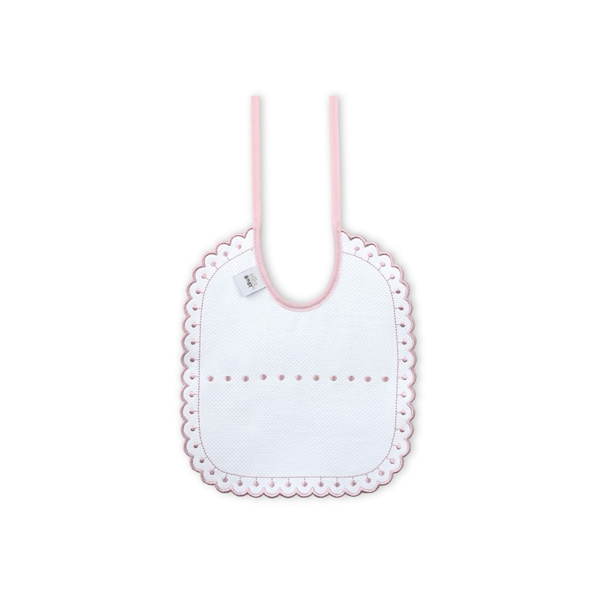 Pack 2 baberos Bordado Rosa/Gris Interbaby Rosa-2