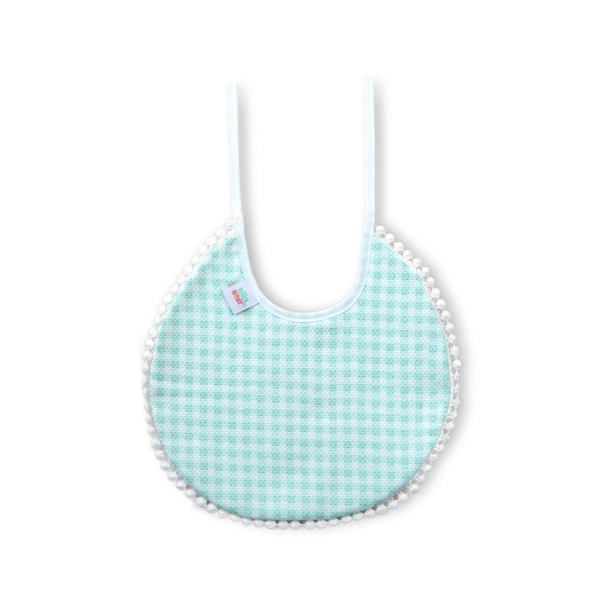 Pack 2 baberos Vichy y Topos Verde Interbaby Verde-2