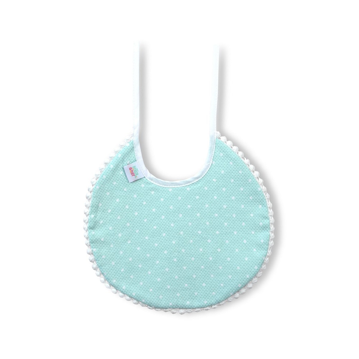 Pack 2 baberos Vichy y Topos Verde Interbaby Verde-3