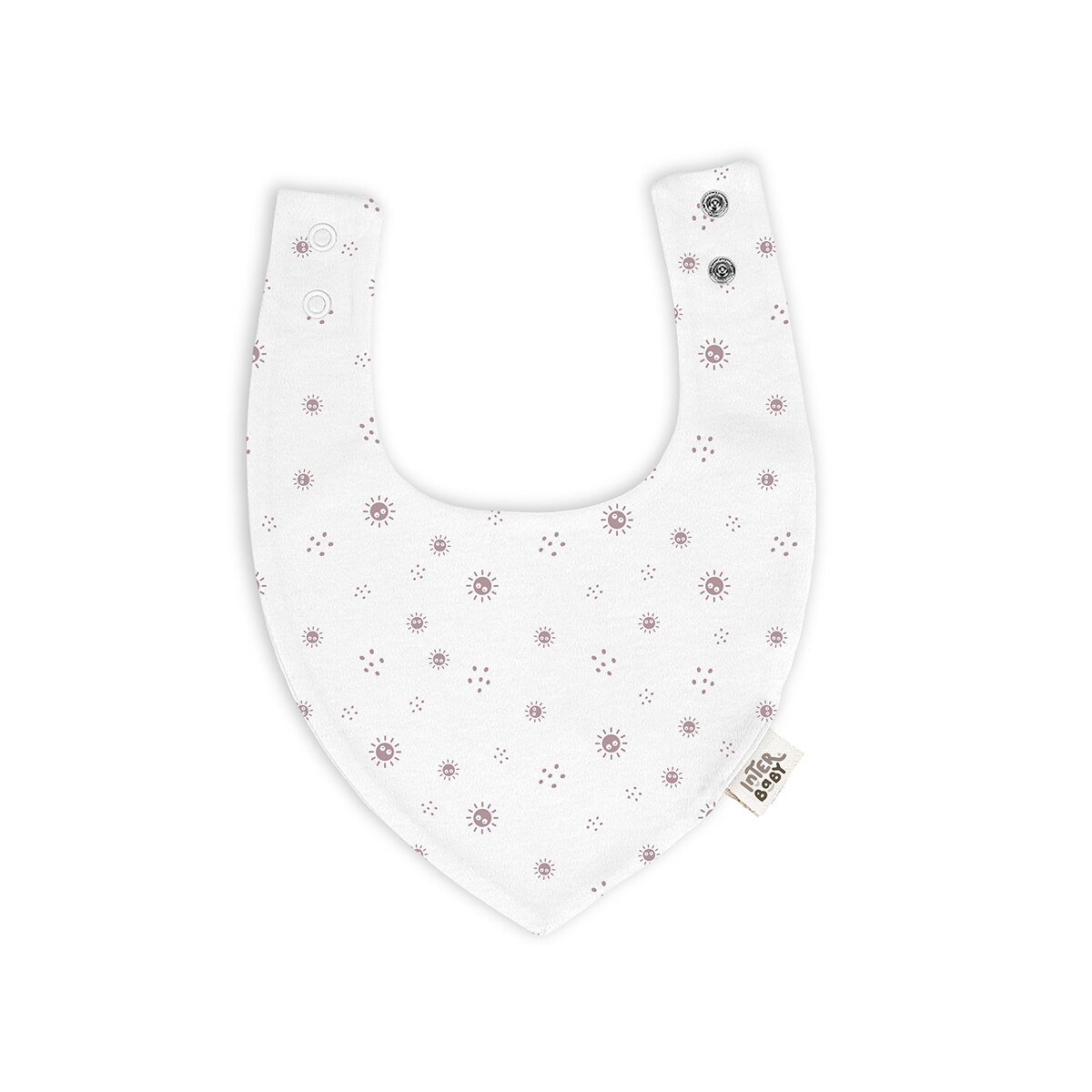 Pack 2 bandanas bambú Duende Empolvado Blanco/Rosa Interbaby Blanco-3