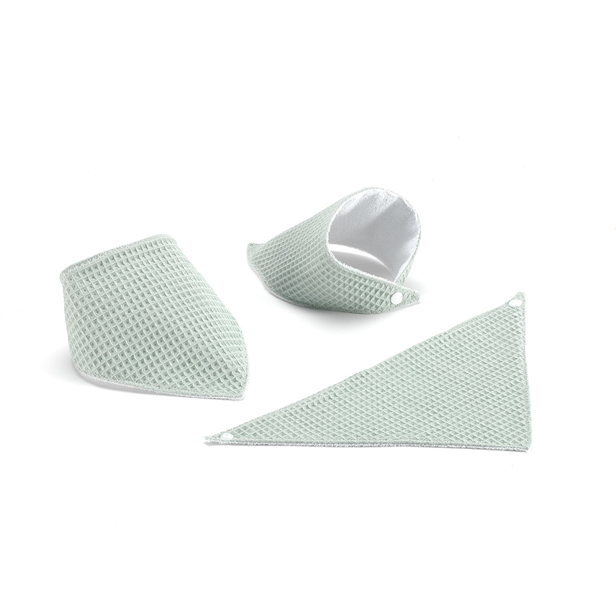 Pack de tres bandanas waffle Mint Menta-1