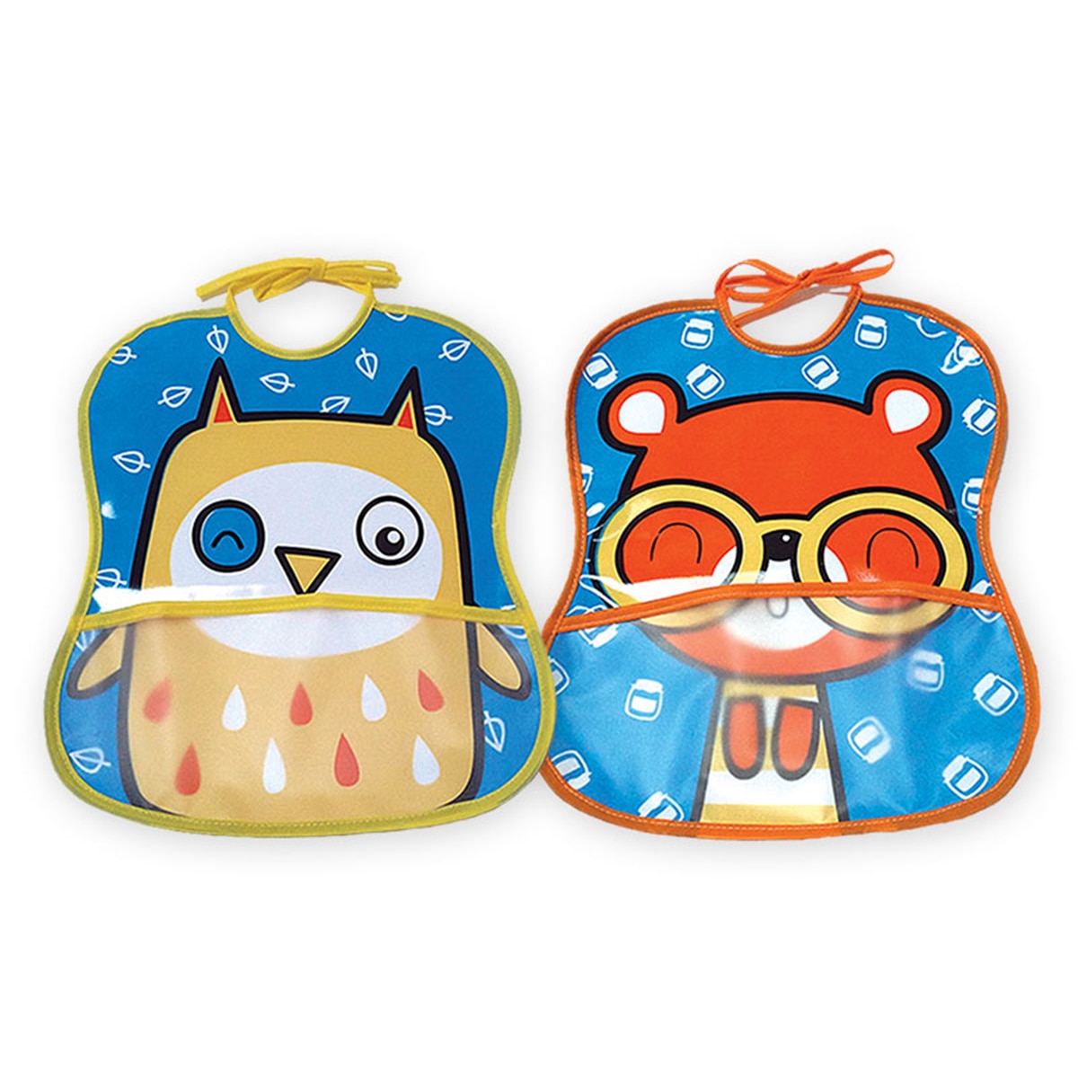 Imagen 0 de Babero con bolsillo Oso-Buho