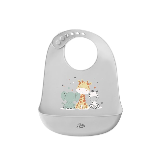 Imagen 0 de Babero silicona estampado tres amigos