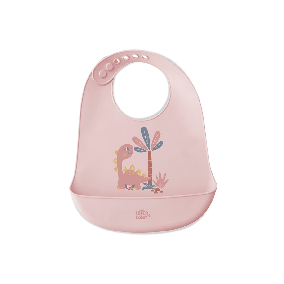 Imagen 0 de Babero silicona estampado dino