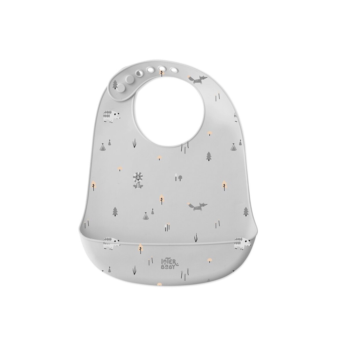 Imagen 0 de Babero silicona estampado forest