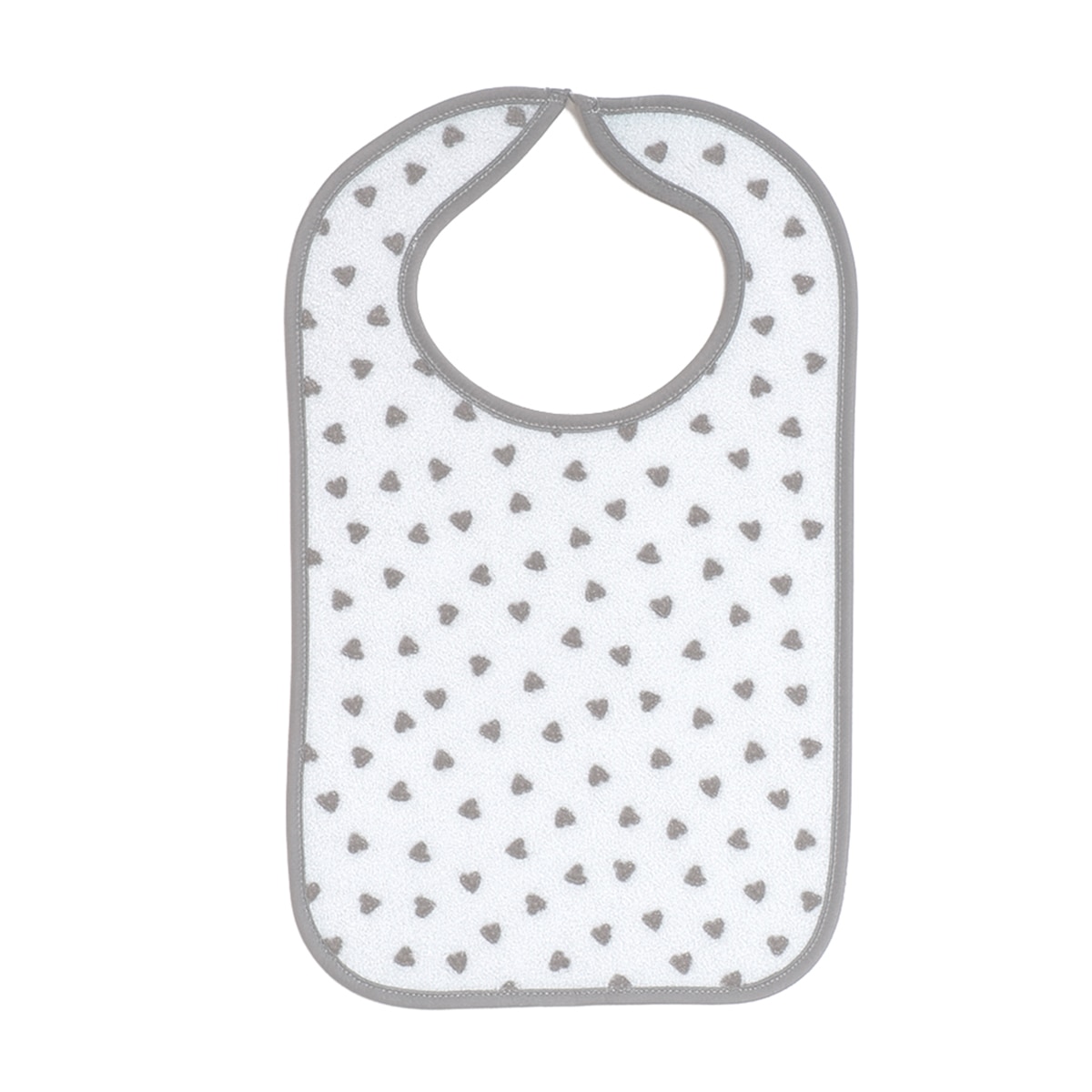 Pack de 5 baberos de 6 a 12 meses cierre velcro Gris-2