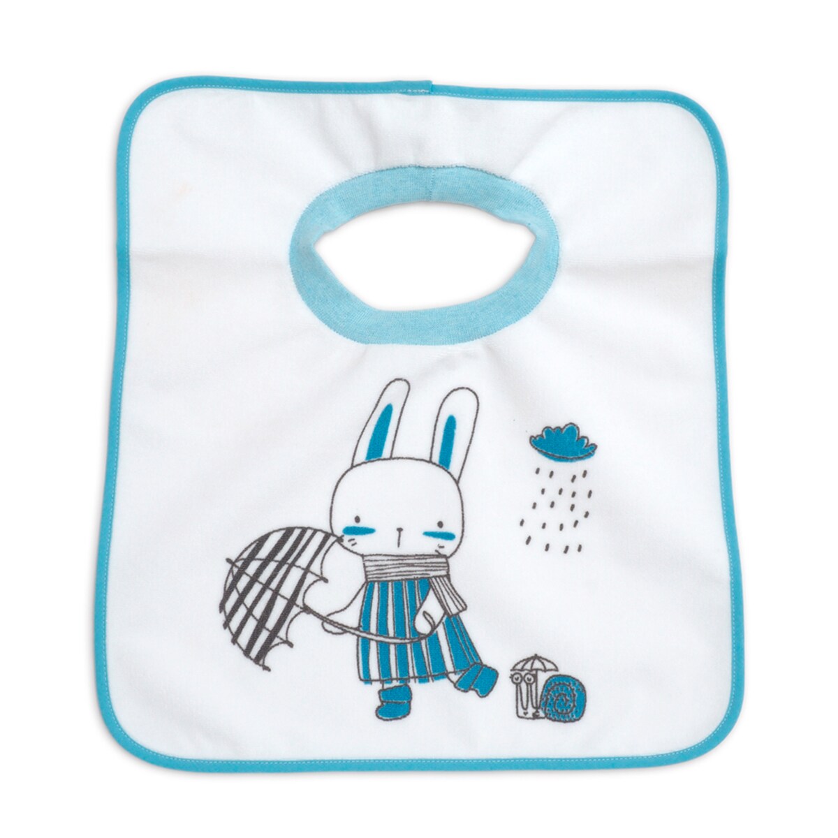 Pack de 2 baberos impermeables estampados de 6 a 12 meses Azul-2