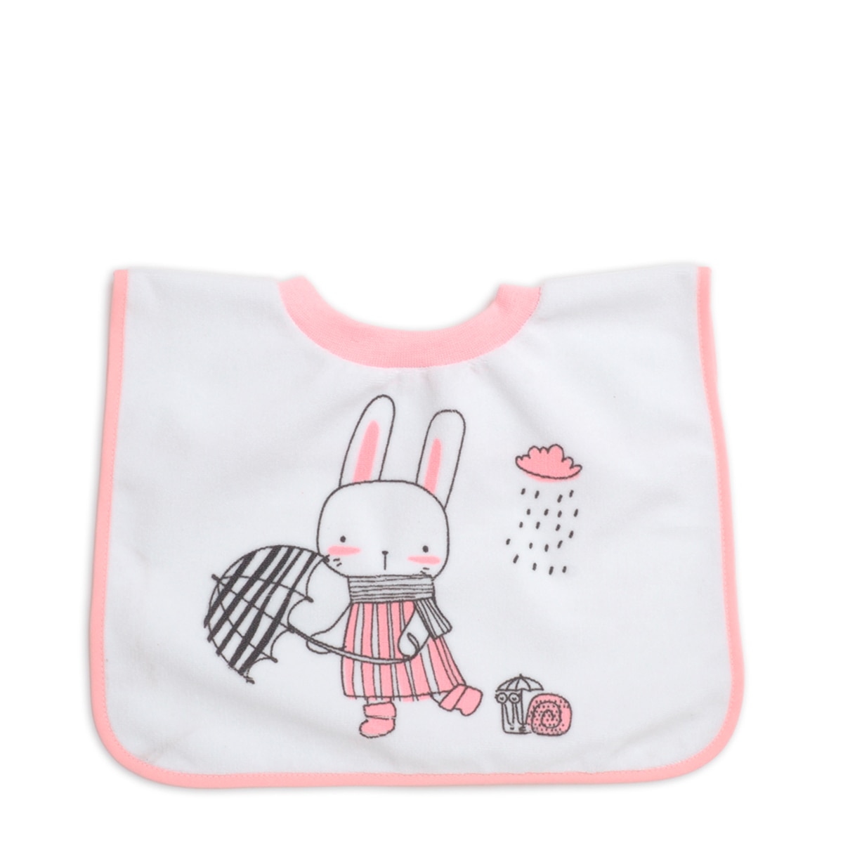 Pack de 2 baberos impermeables estampados de 6 a 12 meses Rosa-2