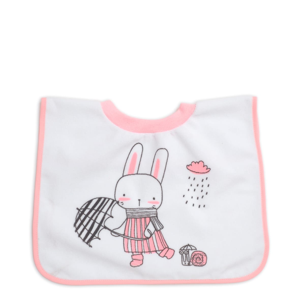 Pack de 2 baberos impermeables estampados de 6 a 12 meses Rosa-2