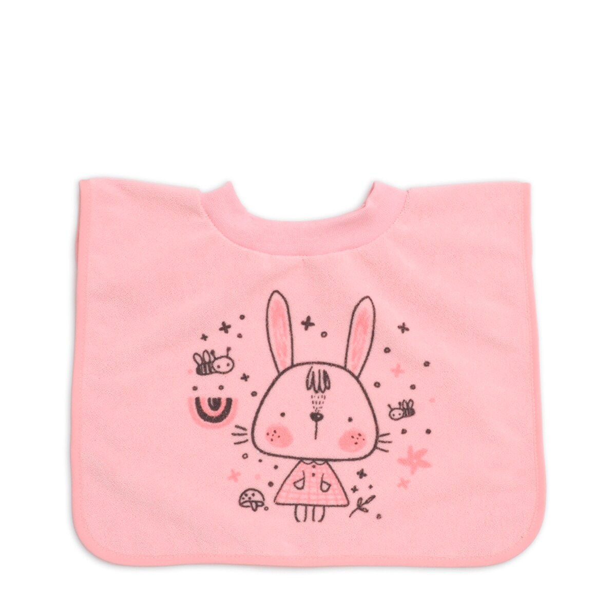 Pack de 2 baberos impermeables estampados de 6 a 12 meses Rosa-3